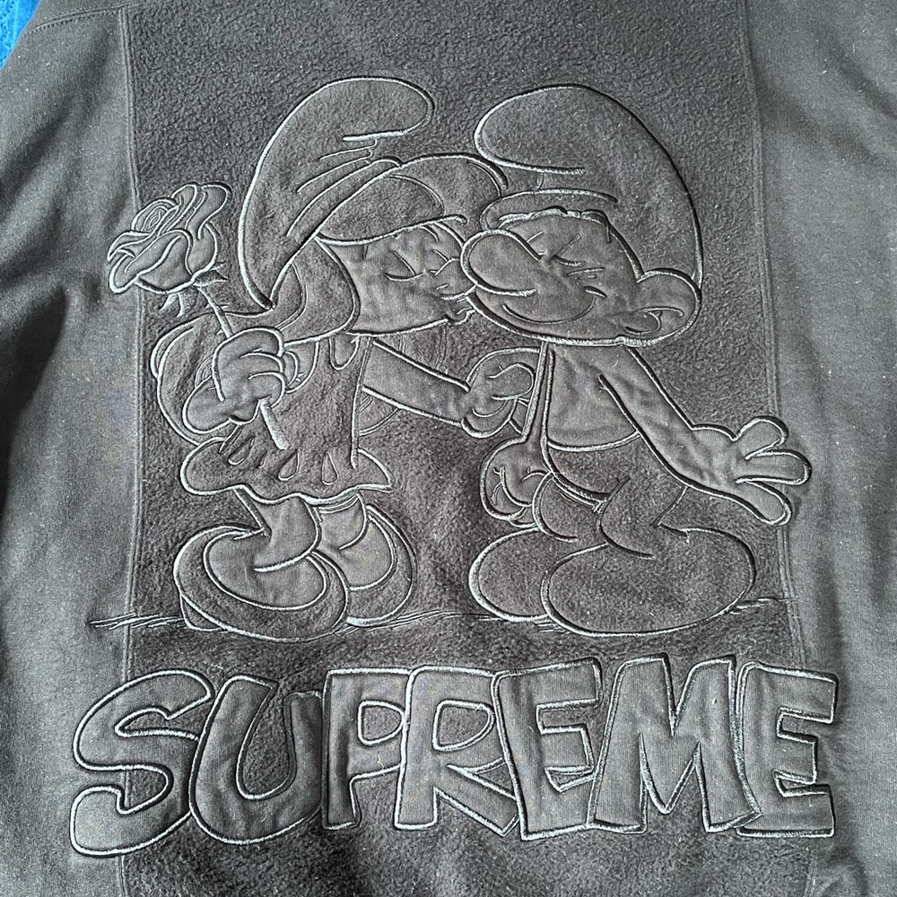 Supreme Smurf Hoodie Brand New Deadstock Size Large - Picture 10 of 10